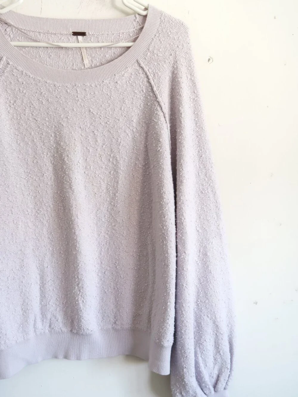 Free People Pale Lavender Sweater - SIze Medium